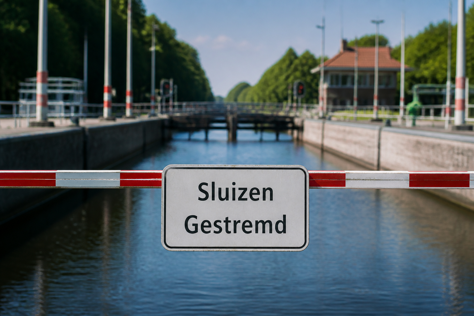 Twentekanaal gestremd door droogte, scheepvaart en wateronttrekking belemmerd